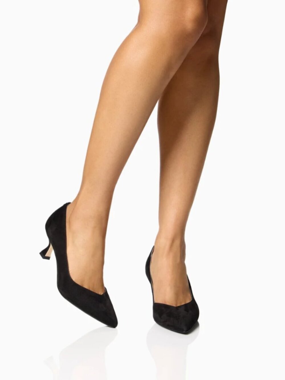 MM LaFleur Black Suede Pumps, Size 42, Size 11, 2-inch heel